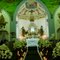 Interior da Igreja de Nossa Senhora Aparecida em Aparecida de São Manuel, preparada para casamento