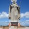 Santa Cruz: Vista geral da estátua de Santa Rita de Cássia no município de Santa Cruz no estado do Rio Grande do Norte - Brasil