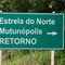 Trevo na BR-153, entre em Estrela do Norte, + 28km chegada em Mutunópolis