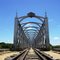 Ponto de Fuga. Ponte ferroviária sobre o rio Patu. Construção de 1906. Senador Pompeu, Ceará.