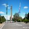 Rivera, Santa Ana do Livramento, Obelisco Internacional.....(right of the obelisk are in Uruguay on the left are in Brazil )